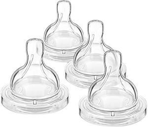 Philips Avent Anti-colic Baby Bottle Newborn Flow Nipple, 4pk, SCF421/47