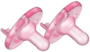 Philips Avent Soothie Pacifier, 3-18 months, Pink/Pink, 2 pack, SCF192/07