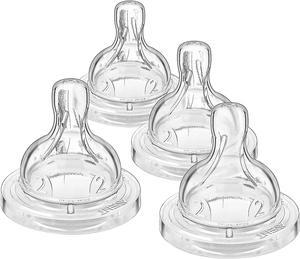 Philips Avent Anti-colic Baby Bottle Slow Flow Nipple, 4pk, SCF422/47