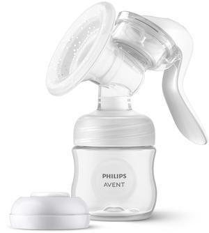 Philips Avent Manual Breast Pump - Easy Pumping with Natural Motion Technology - Transparent, SCF430/03
