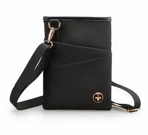 Swissdigital KATY ROSE NG Black Sling Bag - RFID Protection Pocket - Eco-Friendly Fabric  SD2539-01