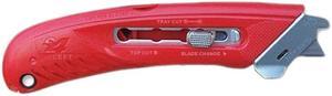 Pacific Handy Cutter PHCS4L Safety Cutter- Left-Handed- Steel- Red