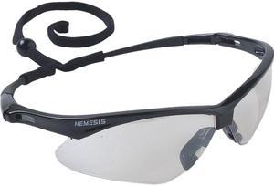 KLEENGUARD V30 Nemesis Safety Glasses (25685), Indoor / Outdoor Lens with Black Frame, 1 Pair / Each