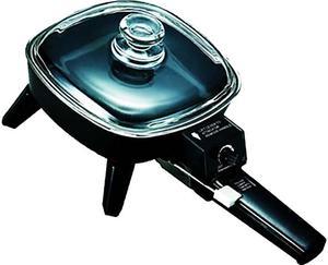 Brentwood SK-45 6 Inch Electric Skillet with Glass Lid, Black