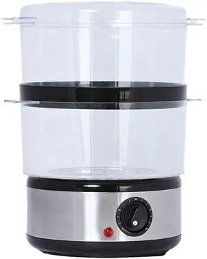 2 TIER FOOD STMR BLK