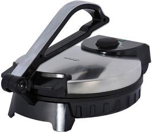 Brentwood Stainless Steel Non-Stick Electric Tortilla Warmer Maker, 10-Inch