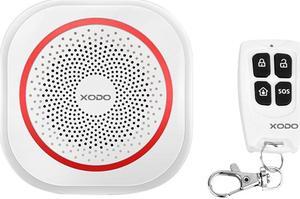 XODO SA2 WiFi Wireless Smart Home Security Alarm System Strobe LED Flashing - DIY Easy Installation - 90 DB - Smart Phone Compatible