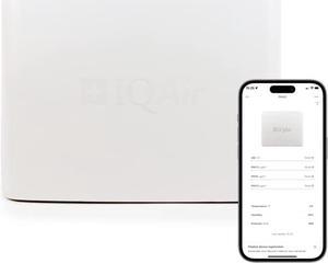 AirVisual Outdoor - Outdoor Air Quality Monitor, Detects PM1, PM2.5, PM10, CO2, Temperature, Humidity, Pressure; Modular Sensor Design, Wi-Fi, LAN, German Made