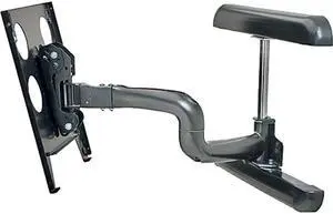 Chief PWRUB Universal Flat Panel Single Swing Arm Wall Mount (Black)