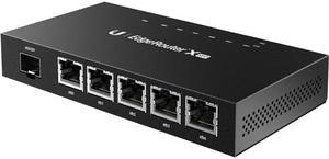 Ubiquiti Networks - ER-X-SFP - Ubiquiti Advanced Gigabit Ethernet Router - 5 Ports - PoE Ports - 1 Slots - Gigabit