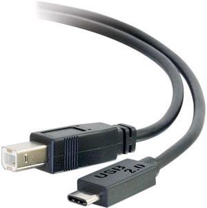 C2G 28860 10FT USB 2.0 USB-C TO USB-B CABLE M/M - BLACK