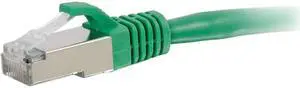 C2G 00834 10ft Cat6 Snagless Shielded (STP) Network Patch Cable - Green - Category 6 for Network Device - RJ-45 Male - RJ-45 Male - Shielded - 10ft - Green