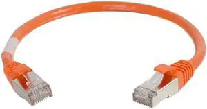 C2G 00985 C2G 6in Cat6 Snagless Shielded (STP) Network Patch Cable - Orange - Category 6 for Network Device - RJ-45 Male - RJ-45 Male - Shielded - 6in - Orange