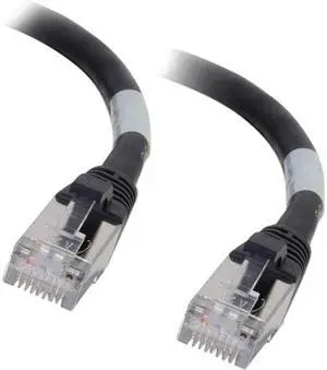 C2G 00713 8ft Cat6a Snagless Shielded (STP) Network Patch Cable - Black - Category 6a for Network Device - RJ-45 Male - RJ-45 Male - Shielded - 10GBase-T - 8ft - Black