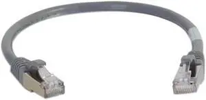 C2G 00774 1ft Cat6 Snagless Shielded (STP) Network Patch Cable - Gray - Category 6 for Network Device - RJ-45 Male - RJ-45 Male - Shielded - 1ft - Gray