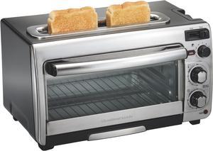 Hamilton Beach 2-in-1 Countertop Oven and Toaster Combination, Stainless Steel