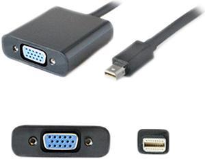 5Pk Mini-Displayport 1.1 Male To Vga Female Black Adapters Which Supports Intel Thunderbolt For Resolution Up To 1920X1200 (Wuxga)