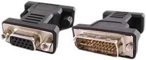 5PK DVI-I (29 pin) Male to VGA Female Black Adapters For Resolution Up to 1920x1200 (WUXGA) - 100%