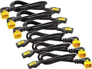 1.8m Power Cord Kit 6ea Locking C13 To C14 90deg North America