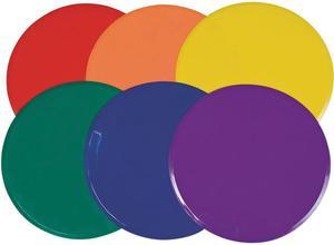 Champion Sport XLMSPSET Extra Large Poly Marker Set, 12'' Diameter, Assorted Colors, 6 Spots/Set