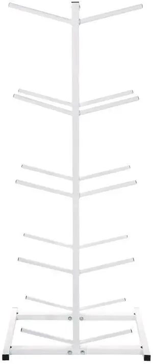 Champion Sports MBR2 Double Medicine Ball Tree - 12" x 23" x 51" - White