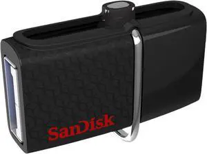 SanDisk 32GB Ultra Dual OTG USB 3.0 Flash Drive, Speed Up to 150MB/s (SDDD2-032G-GAM46) SanDisk 32GB Ultra Dual OTG USB 3.0 Flash Drive, Speed Up to 150MB/s (SDDD2-032G-GAM46)