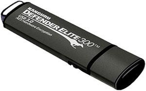 Kanguru Defender Elite300 8GB FIPS 140-2 Certified, SuperSpeed USB 3.0 Flash Drive 256bit AES Encryption Model KDFE300-8G