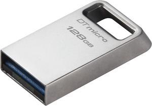 Kingston DataTraveler Micro 128GB USB Flash Drive, Ultra-Small Premium Metal Design, TMC3G2/128GB