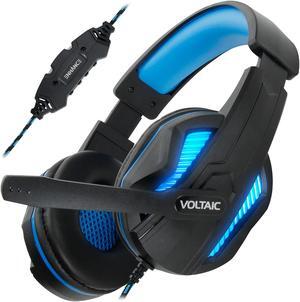 ENHANCE Computer PC Gaming Headset - Voltaic PRO USB Headphones with 7.1 Surround Sound, Microphone, LED Lighting, Volume & Mic Controls