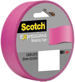 Scotch Decorative Masking Tape 1"X 20 Yards-Dark Pink