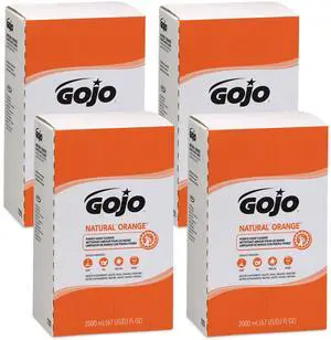 Gojo725504 Natural Orange Pumice Hand Cleaner Refill  - 2.11 quart - Dirt Remover, Grease Remover, Soilage Remover -  4 / Carton