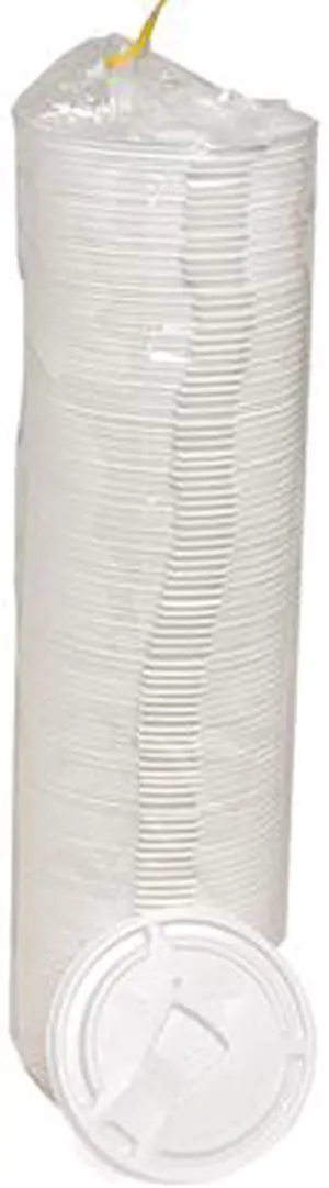 Genuine Joe Lids for Foam Cups 12-16 oz. 1000/CT White 58555