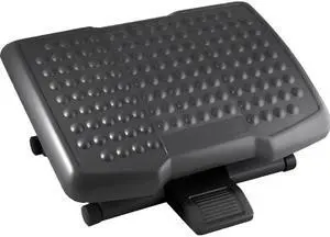 Lorell Footrest Adjustable Height Ergonomic Black 12818
