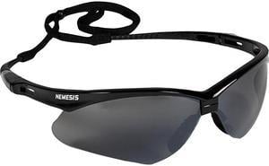 KleenGuard V30 Nemesis Safety Glasses (25688), Smoke Mirror with Black Frame, 1Pair / Each