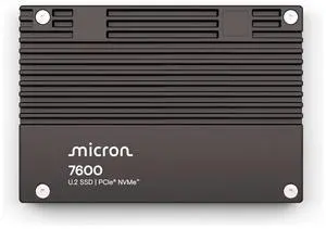 Micron 7600 Max 1.6TB NVMe U.2 (15mm) Enterprise SSD - MTFDLAL1T6THS-1BP1DFCYYR Micron 7600 Max 1.6TB NVMe U.2 (15mm) Enterprise SSD - MTFDLAL1T6THS-1BP1DFCYYR
