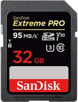 SanDisk 32GB Extreme Pro SDHC UHS-I/U3 Class 10 Memory Card, Speed Up to 95MB/s (SDSDXXG-032G-GN4IN) SanDisk 32GB Extreme Pro SDHC UHS-I/U3 Class 10 Memory Card, Speed Up to 95MB/s (SDSDXXG-032G-GN4IN)