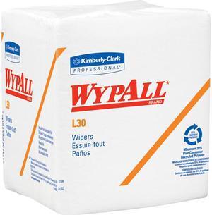 WypAll L30 DRC Towels (05812), Strong and Soft Wipes, White, 12 Packs / Case, 90 Towels / Pack