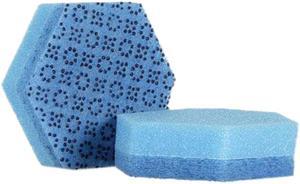 Low Scratch Scour Sponge 3000HEX, 4.45" x 3.85", Blue, 16/Carton 3000HEX