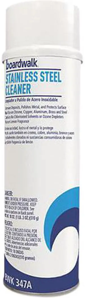 Stainless Steel Cleaner & Polish, Lemon, 18oz Aerosol, 12/carton