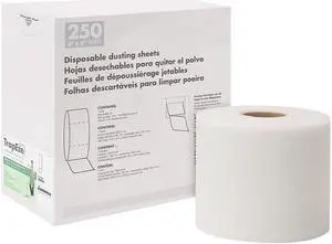 TrapEze Disposable Dusting Sheets, 8" x 125 ft, White, 250 Sheets/Roll, 582508