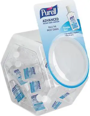 Gojo 390136BWL Advanced Instant Hand Sanitizer Gel, 1 oz Bottle, Lemon Scent, 36-Bowl