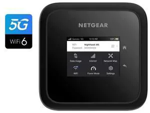Netgear Nighthawk M6 MR6150 Wi-Fi 6 IEEE 802.11ax 5G Mobile Hotspot, Unlocked, MR6150-100NAS
