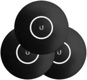 Ubiquiti Networks nHD-cover-Black-3 Skin for UAP-nanoHD (Matte Black, 3-Pack)
