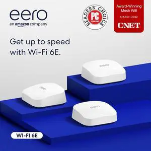 eero Pro 6E AXE5400 Tri-Band Mesh Wi-Fi 6E System (3-pack)