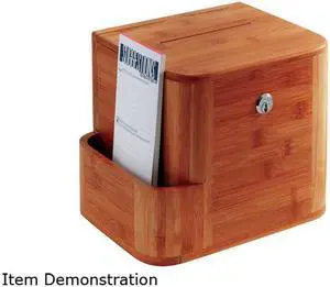 Bamboo Suggestion Box in Cherry by Safco