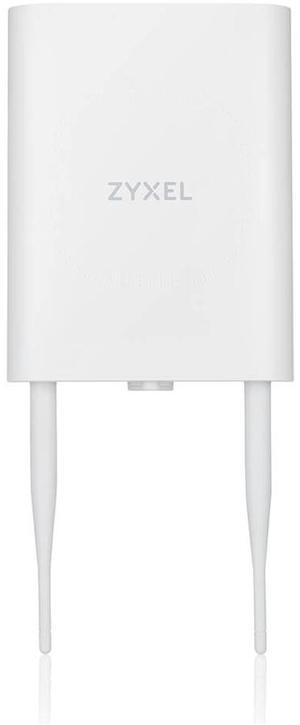 ZyXEL WiFi 6 AX1800 Wireless Gigabit Outdoor Access Point, IP55 Rated, Mesh, Seamless Roaming & MU-MIMO, WPA3-PSK Security, Cloud, App or Direct Management, PoE+ Injector Included, NWA55AXE