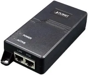 PLANET POE-164 IEEE 802.3at High Power Over Ethernet Injector (10/100 Mbps, Mid-span, 30 Watts)