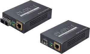 PLANET GTP-805A 802.3at PoE 10/100/1000BaseTX to 1000FX Media Converter (SFP, PoE)