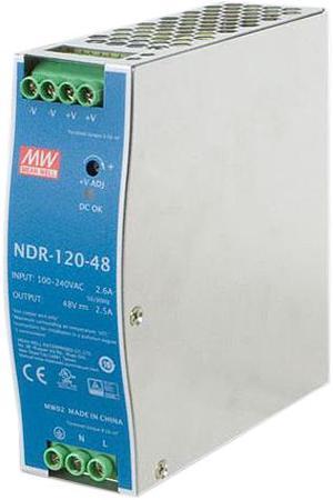 PLANET PWR-120-48 120W 48V DC Single Output Industrial DIN Rail Power Supply (-20 ~ 70 Degrees C)