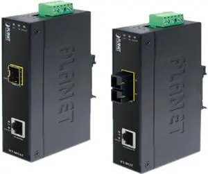Planet IFT-802T 10/100Base-TX to 100Base-FX Industrial Media Converter - 2 km
(-40 ~ 75 degrees C)